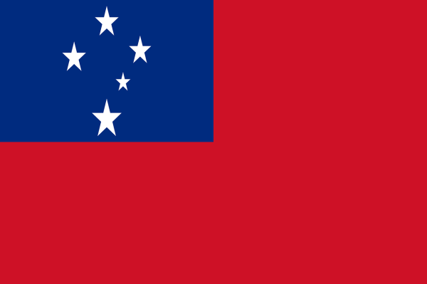 Le drapeau des Samoa