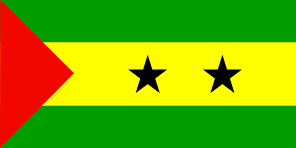 Le drapeau de Sao Tomé-et-Principe