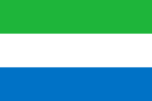 Le drapeau du Sierra Leone