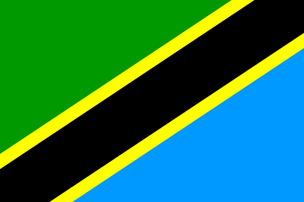 Le drapeau de la Tanzanie